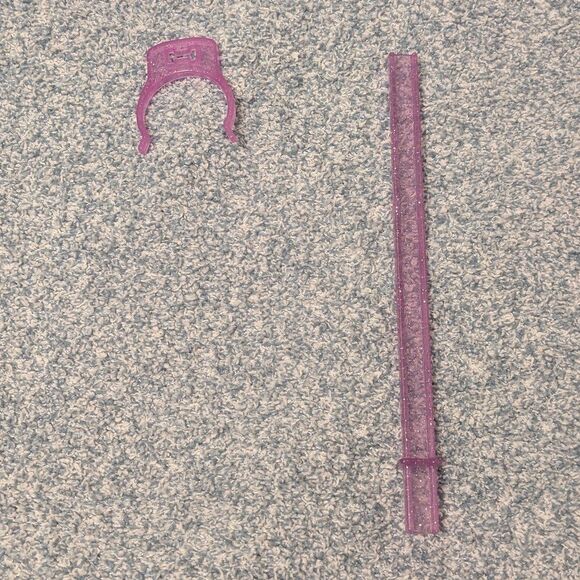 Rainbow High Purple Glitter Fashion Doll Stand Replacement Parts Post Body Clip - Picture 1 of 1